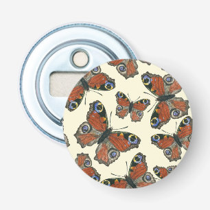 Butterflies watercolor pattern bottle opener