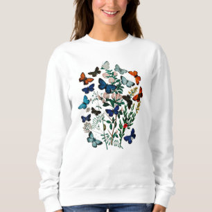 butterflies, whimsical, nature, gift for her, sweatshirt