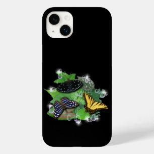 Butterflies with Leaves Raindrops Stars Case-Mate iPhone 14 Plus Case
