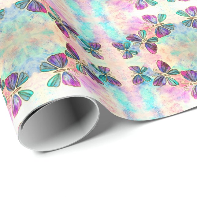 Butterflies Wrapping Paper - Painting (Roll Corner)