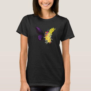 Butterflower chrysanthemums and butterfly T-Shirt