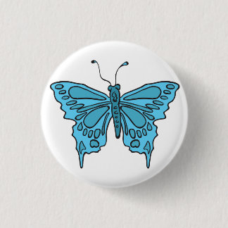 butterfly 1 inch round button