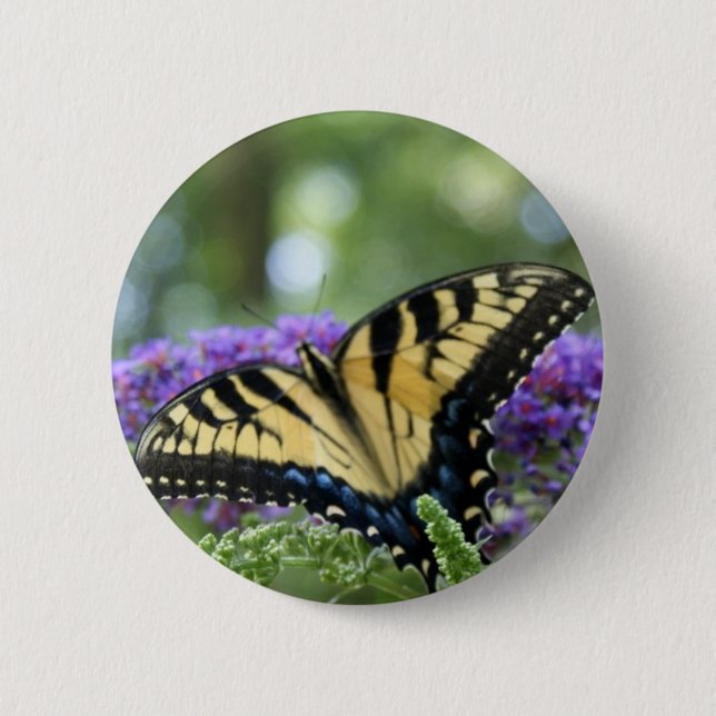 Butterfly 2 Inch Round Button (Front)