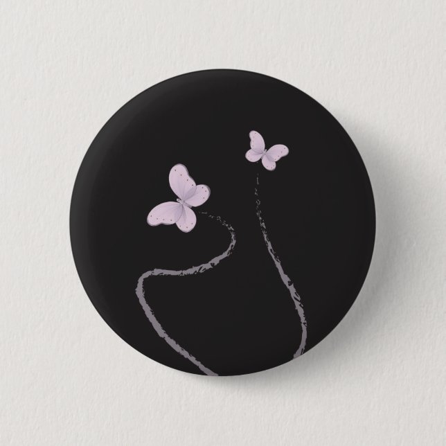 butterfly 2 inch round button (Front)