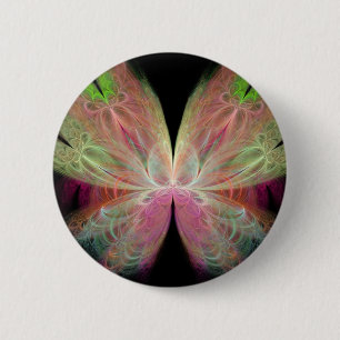Butterfly 2 Inch Round Button