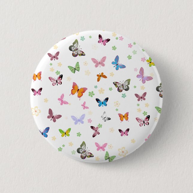 Butterfly 2 inch round button (Front)