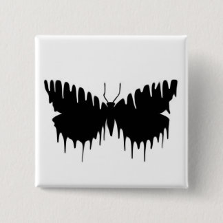 Butterfly 2 Inch Square Button