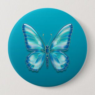 Butterfly 4 Inch Round Button