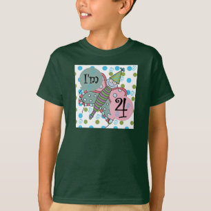 Butterfly 4th Birthday Tshirts and Gifts