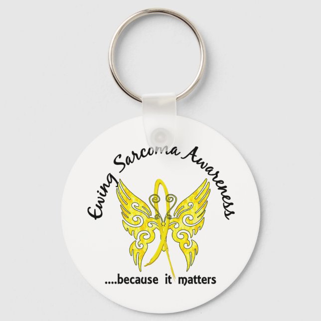Butterfly 6.1 Ewing Sarcoma Keychain (Front)