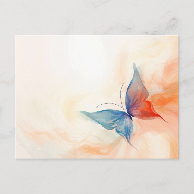 Butterfly abstract painting postcard (Front)