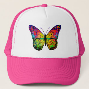 BUTTERFLY ABSTRACT TRUCKER HAT