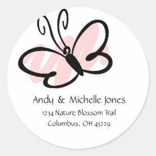 Butterfly Address Labels