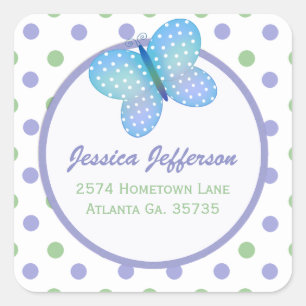 Butterfly Address Stickers