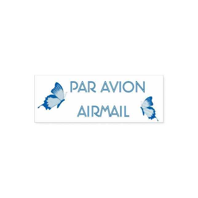 Butterfly Airmail Self Inking Stamp (Design)