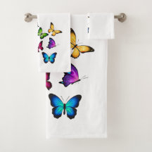 "Butterfly"  Amazing Bath Towel Set