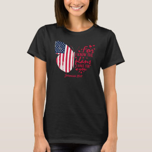 Butterfly American Flag Christian Bible Verse 4th  T-Shirt