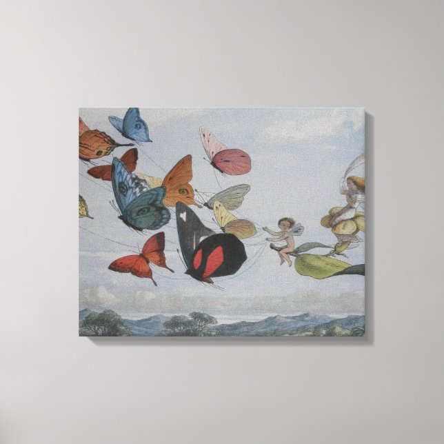 Butterfly and Fairy Queen Butterflies Fairies Canvas Print (Front)