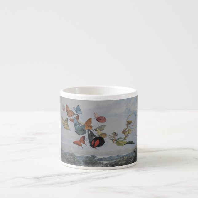 Butterfly and Fairy Queen Butterflies Fairies Espresso Cup (Front)