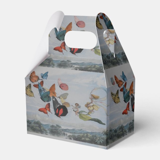 Butterfly and Fairy Queen Butterflies Fairies Favor Box (Front Side)