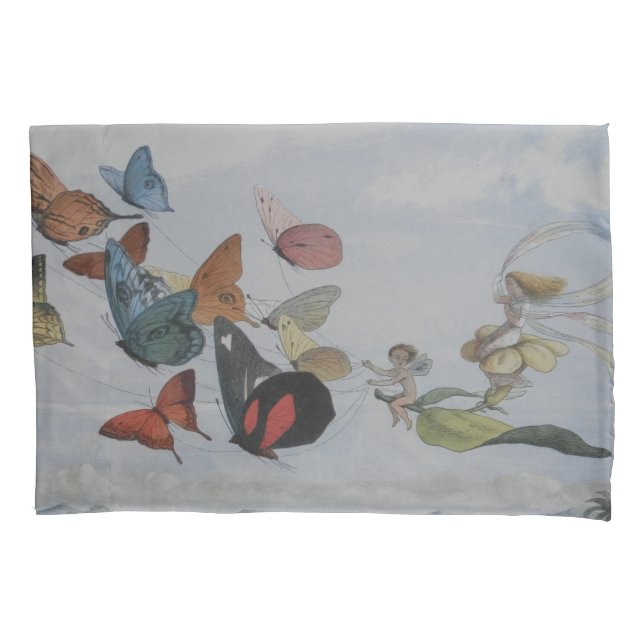 Butterfly and Fairy Queen Butterflies Fairies Pillowcase (Front)