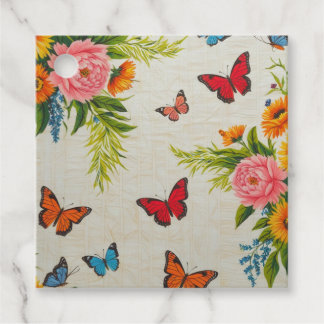 Butterfly and flower design home decor items  favour tags