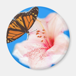 butterfly and flower magnet