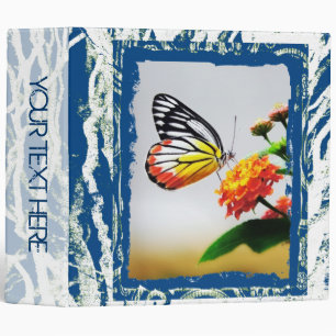 Butterfly and flower wedding or photo book 3 binder