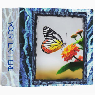 Butterfly and flower wedding or photo book binder