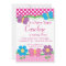 Butterfly and Flowers Birthday Party Invitation