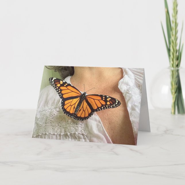 Butterfly and Me Greeting Card - Blank Inside (Front)