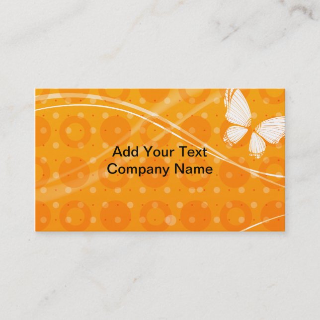 Butterfly and Pattern Business Card (Front)