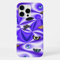 Butterfly and Pearls on purple Silk