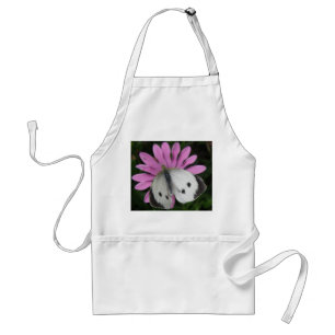 Butterfly and Pink Flower Apron