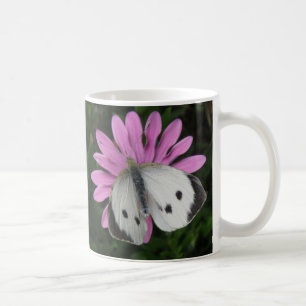 Butterfly and Pink Flower Mug