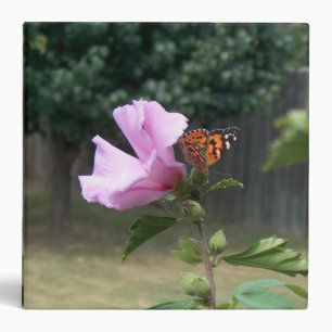 Butterfly and Rose of Sharon Binder