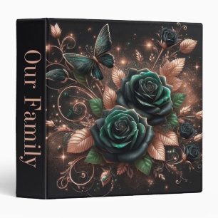 Butterfly and Roses Binder