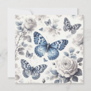 Butterfly and roses card