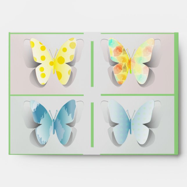 Butterfly and triangular envelope (Front)