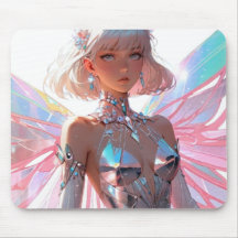 Butterfly angel mouse pad