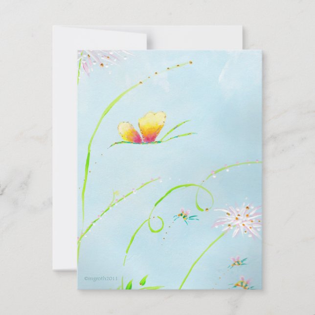 Butterfly Anniversary invitation (Front)