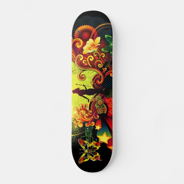 Butterfly Art 20A Skateboard (Front)