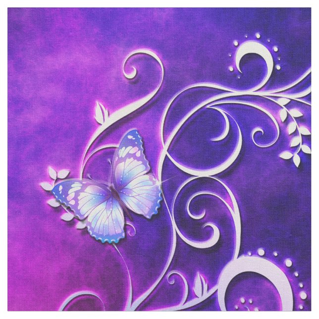 Butterfly Art 3 Custom Fabric (Close Up)