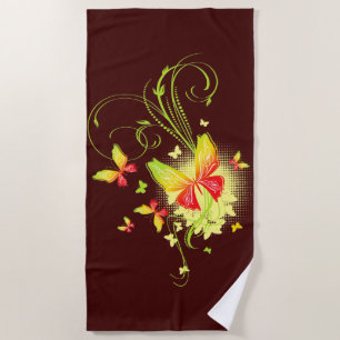 Butterfly Art 5A Beach Towel