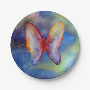 Butterfly Art Custom Paper Plates 7 in