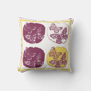 Butterfly Art Deco Pillow