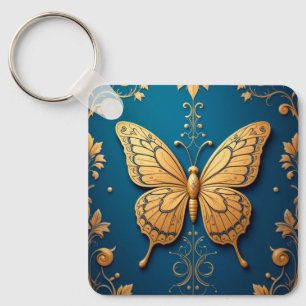 🦋 Butterfly Art Gift For Floral Accessory Lovers Keychain
