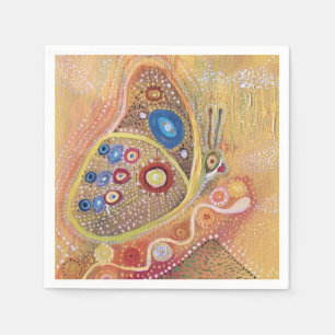 Butterfly Art Painting Cocktail Paper Napkins