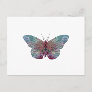 Butterfly art postcard