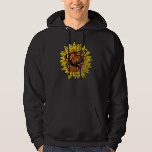 Butterfly Artist Florist Yellow Flower Sunshine Su Hoodie